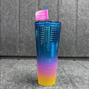 Starbucks  2023 Pride Gradient Tumbler with Blue and Yellow